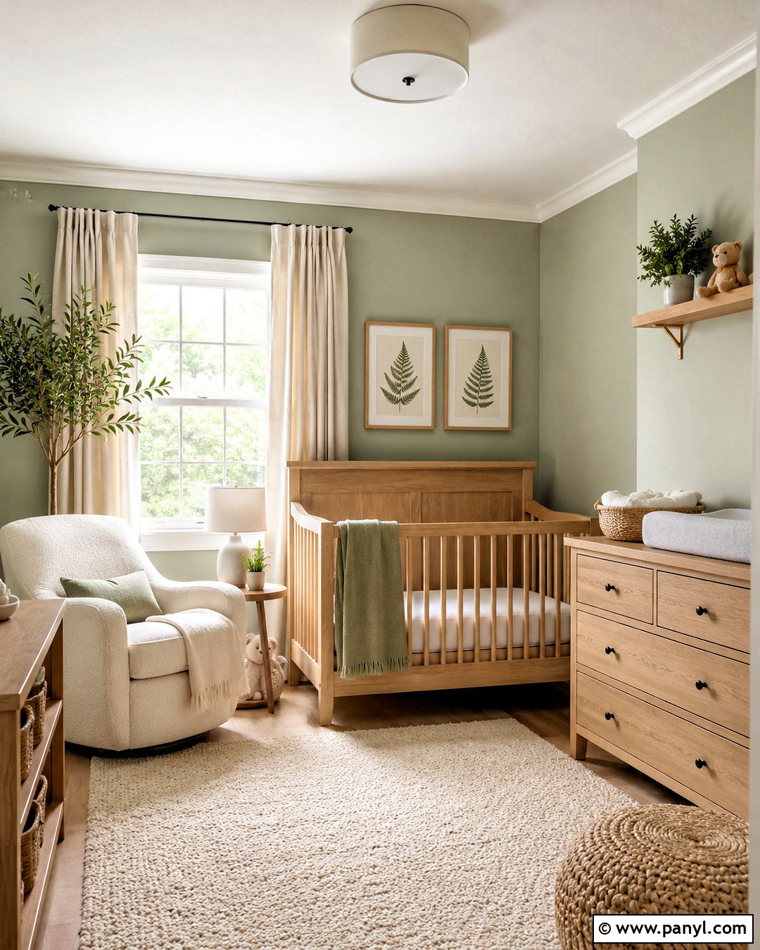 Soft Sage Green Nursery Walls - 20 Woodland Nursery Wall Color Ideas