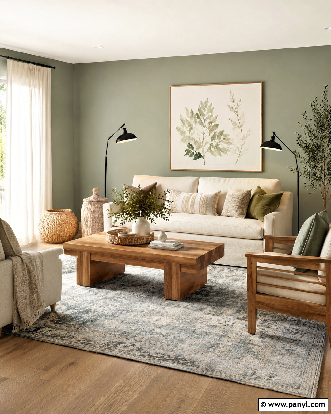 Soft Sage Green Wall Color - 20 West Facing Wall Colors