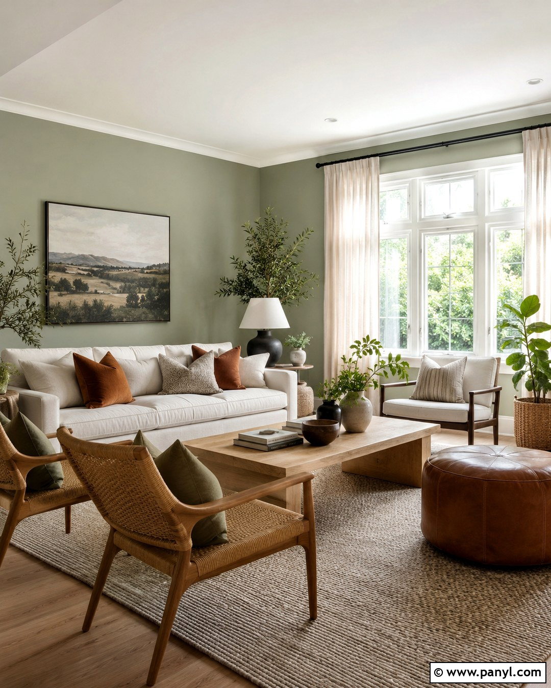 Soft Sage Green Wall Color - 20 Cozy Home Wall Colors
