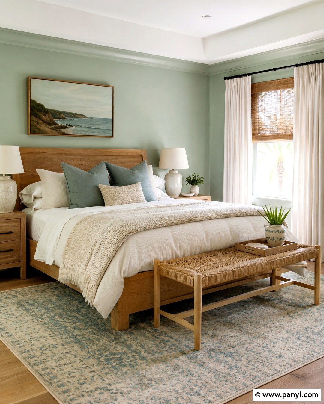 Soft Sage Green Walls - 20 Beachy Wall Colors