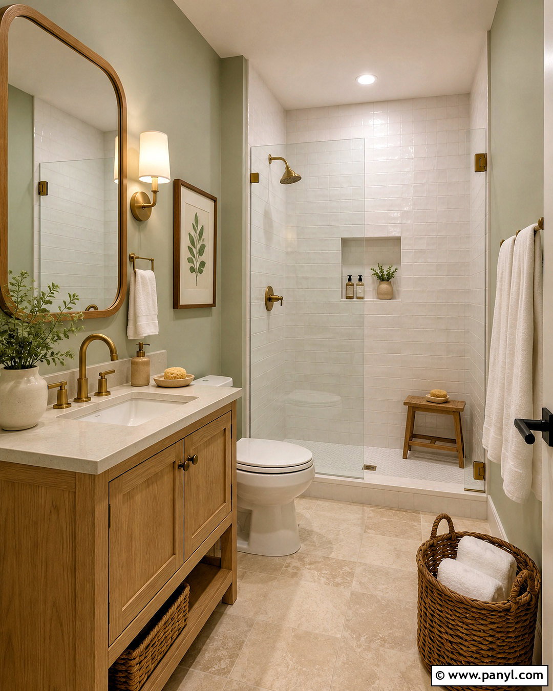 Soft Sage Small Bathroom Walls - 35 small bathroom wall colors