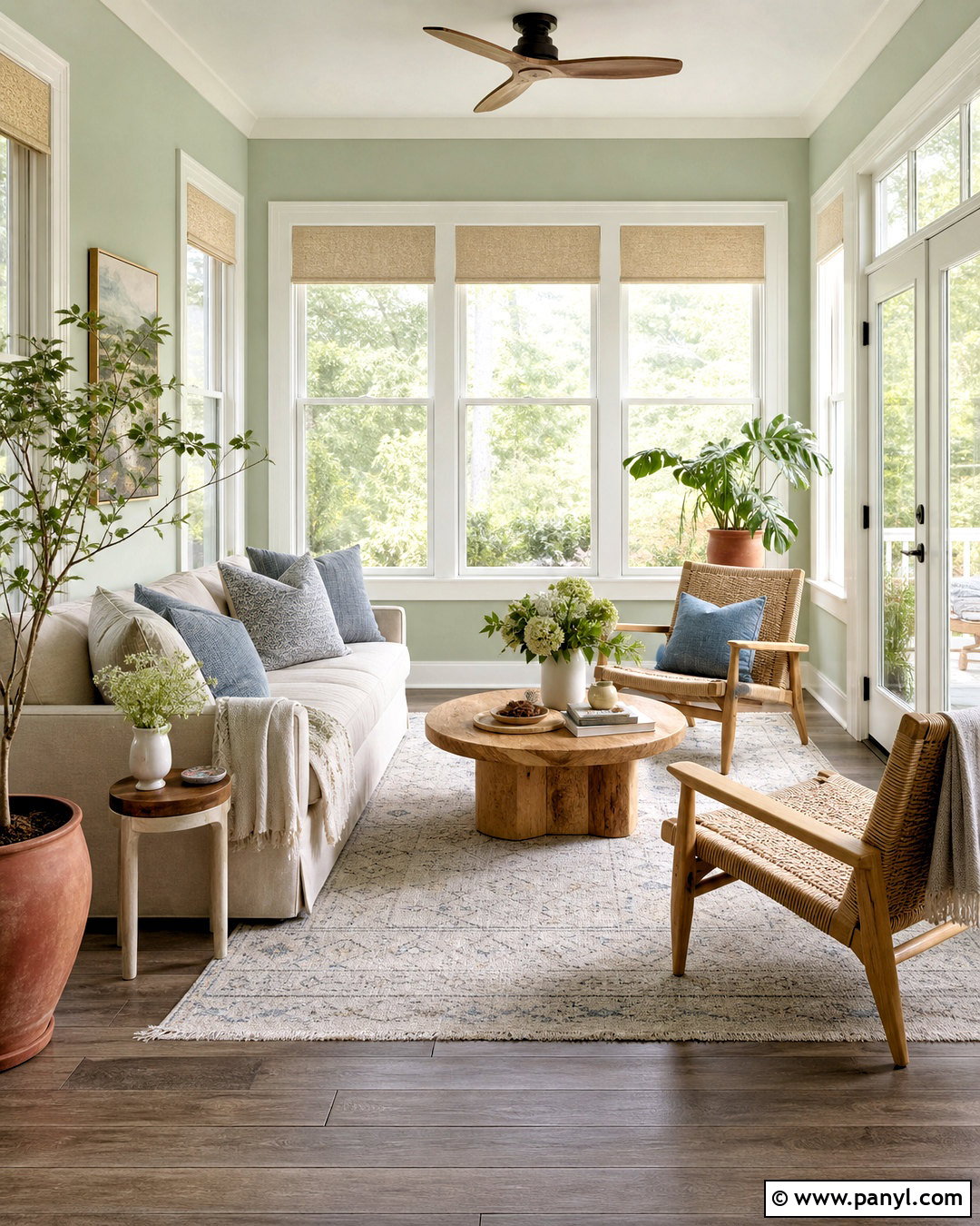 Soft Sage Sunroom - 20 soft sage sherwin williams ideas