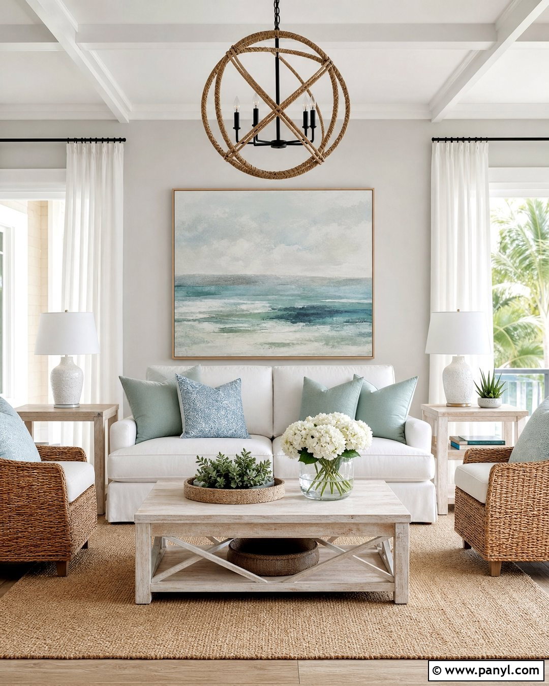 Soft Silver Coastal Living Room Wall - 35 metallic paint walls