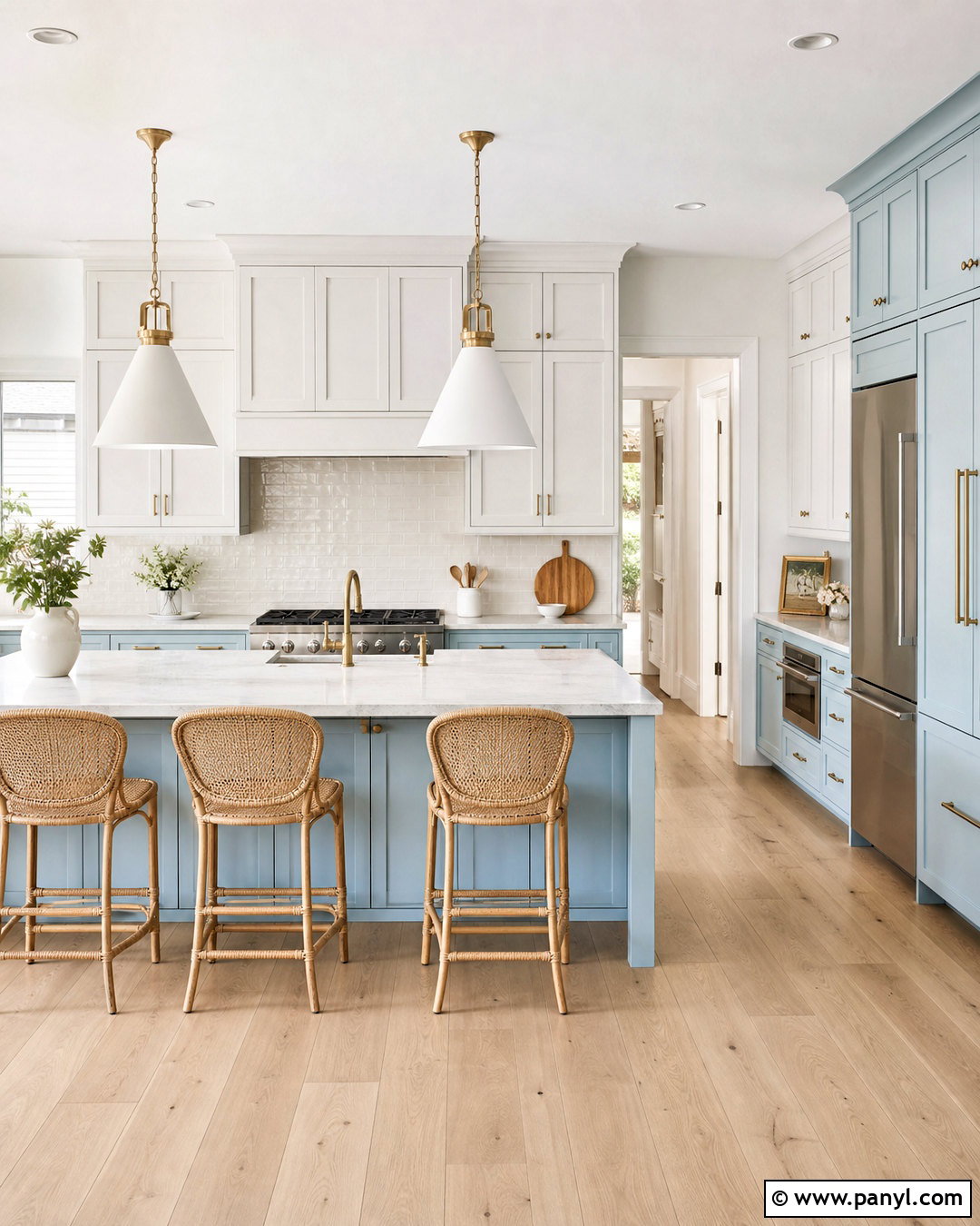 Soft Sky Baby Blue Kitchen - 20 baby blue paint colors