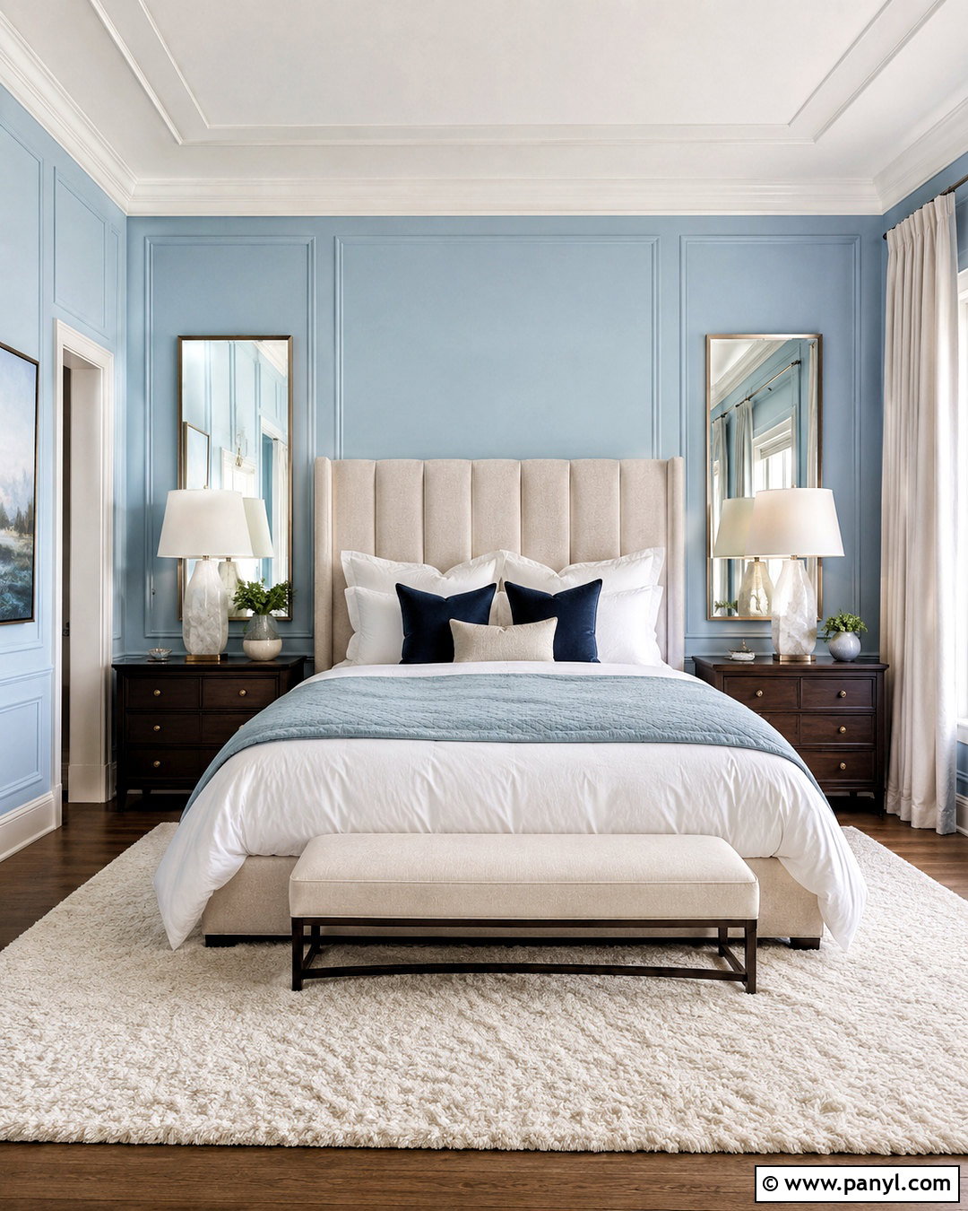 Soft Sky Bedroom - 20 light blue paint colors for bedroom ideas