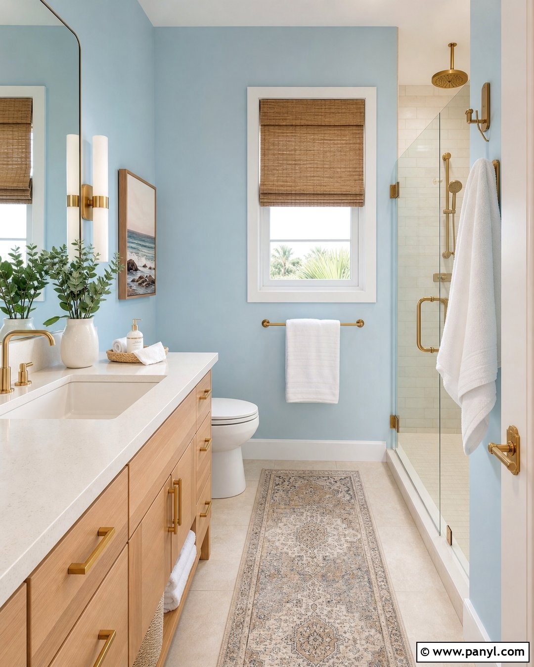 Soft Sky Blue Bathroom Walls - 20 Best Colors For Bathroom Walls