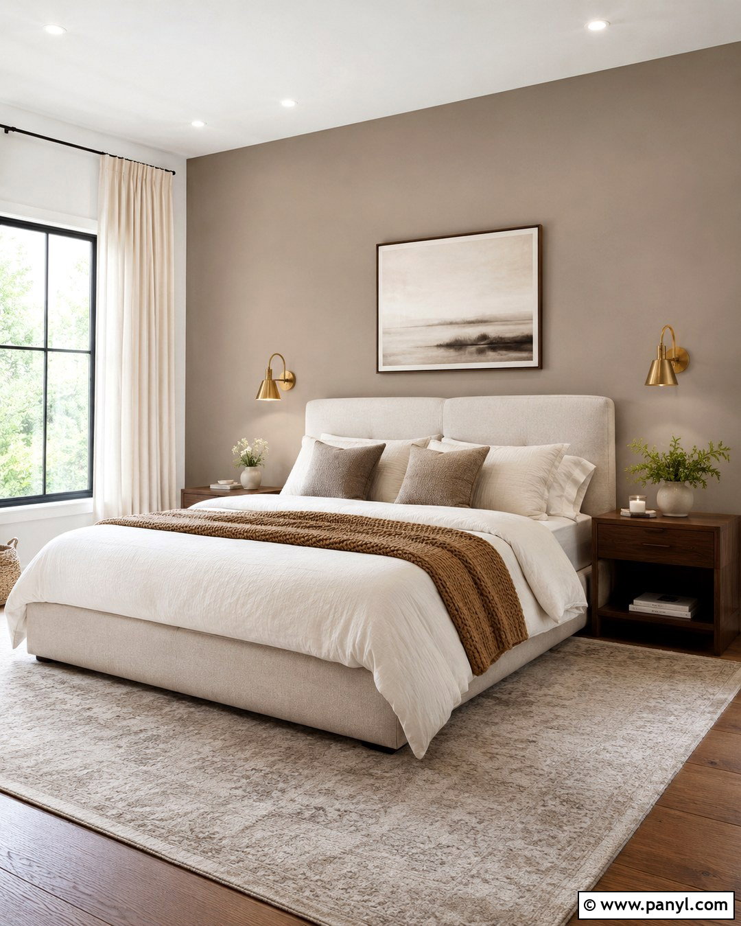 Soft Taupe Accent Wall - 20 Neutral Accent Wall Color Ideas
