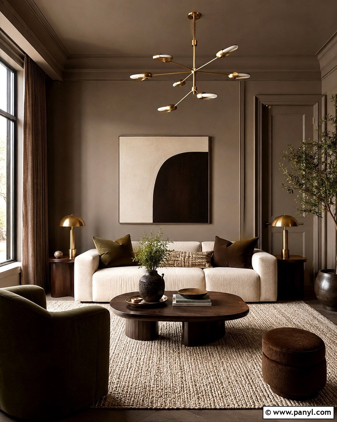 Soft Taupe Color Drenched Room - 20 Soft Taupe Wall Color Ideas