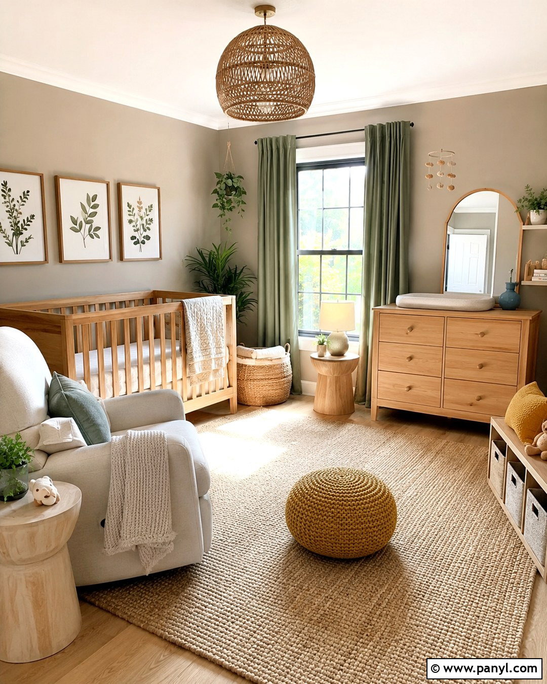 Soft Taupe Nursery With Sage Green - 20 Soft Taupe Wall Color Ideas