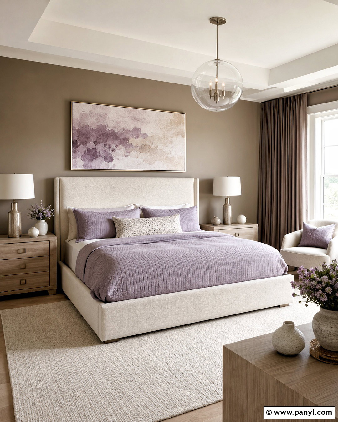 Soft Taupe and Lavender Color Palette - 20 clean color palette ideas
