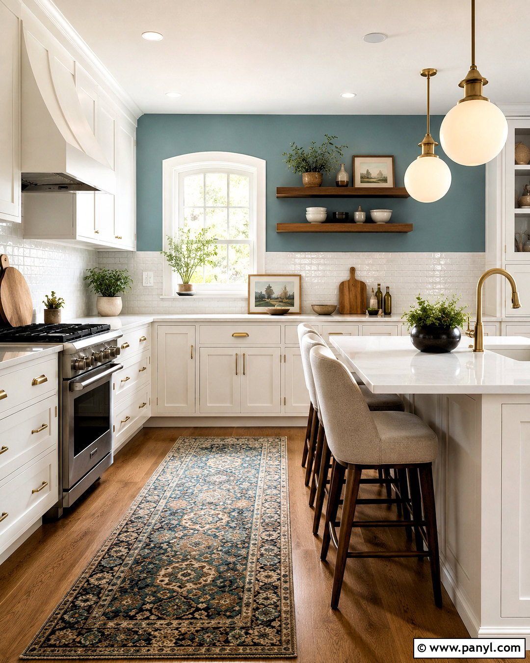 Soft Teal Kitchen Walls - 35 white kitchen cabinets wall color ideas