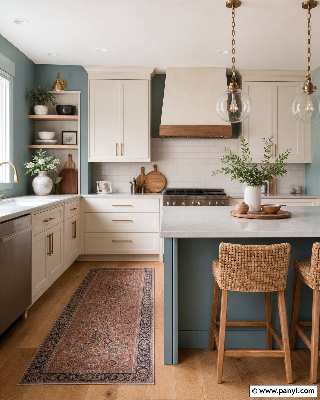 Soft Teal Kitchen Walls - 20 Calming Blue Wall Color Ideas