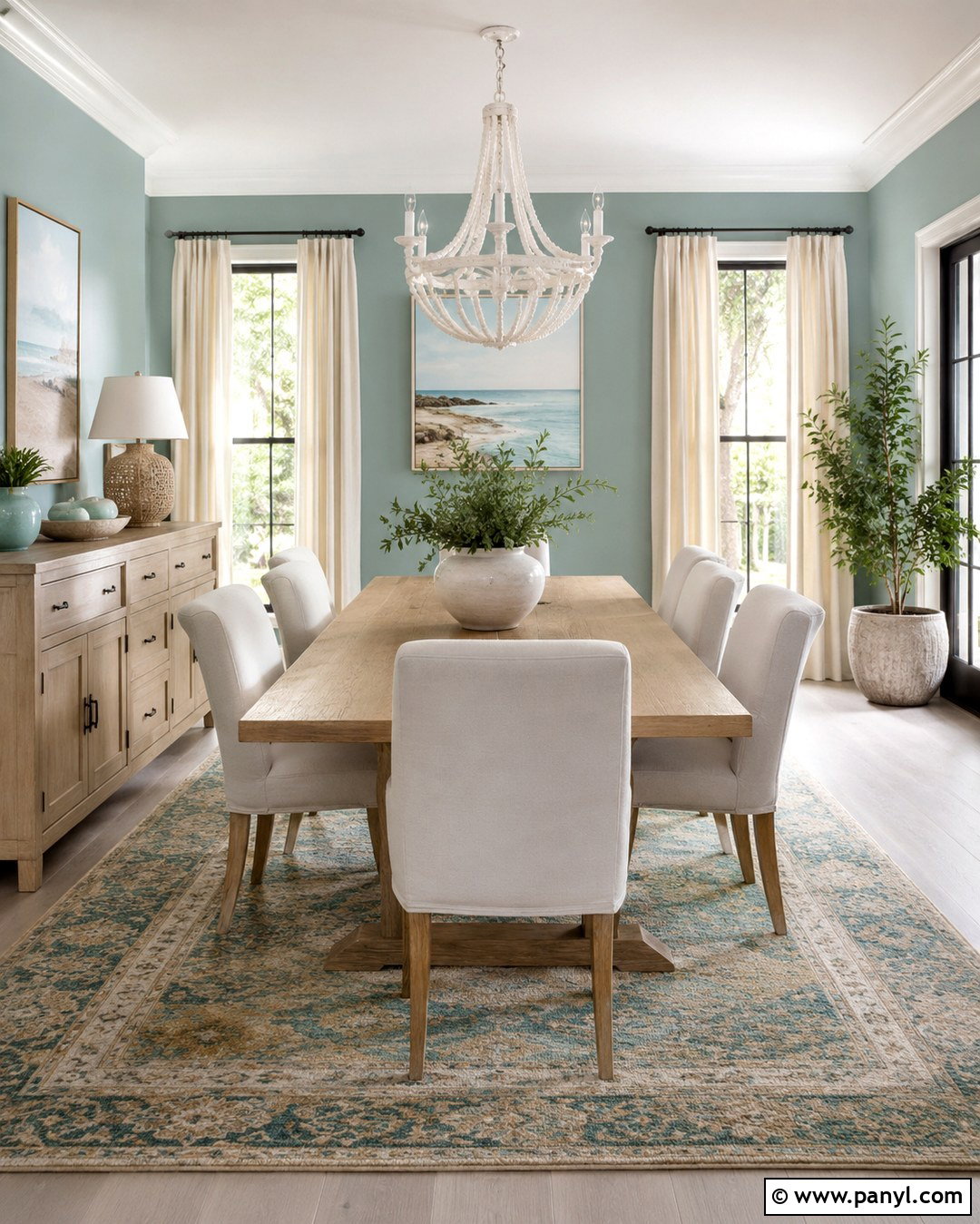 Soft Teal Walls - 20 Beachy Wall Colors