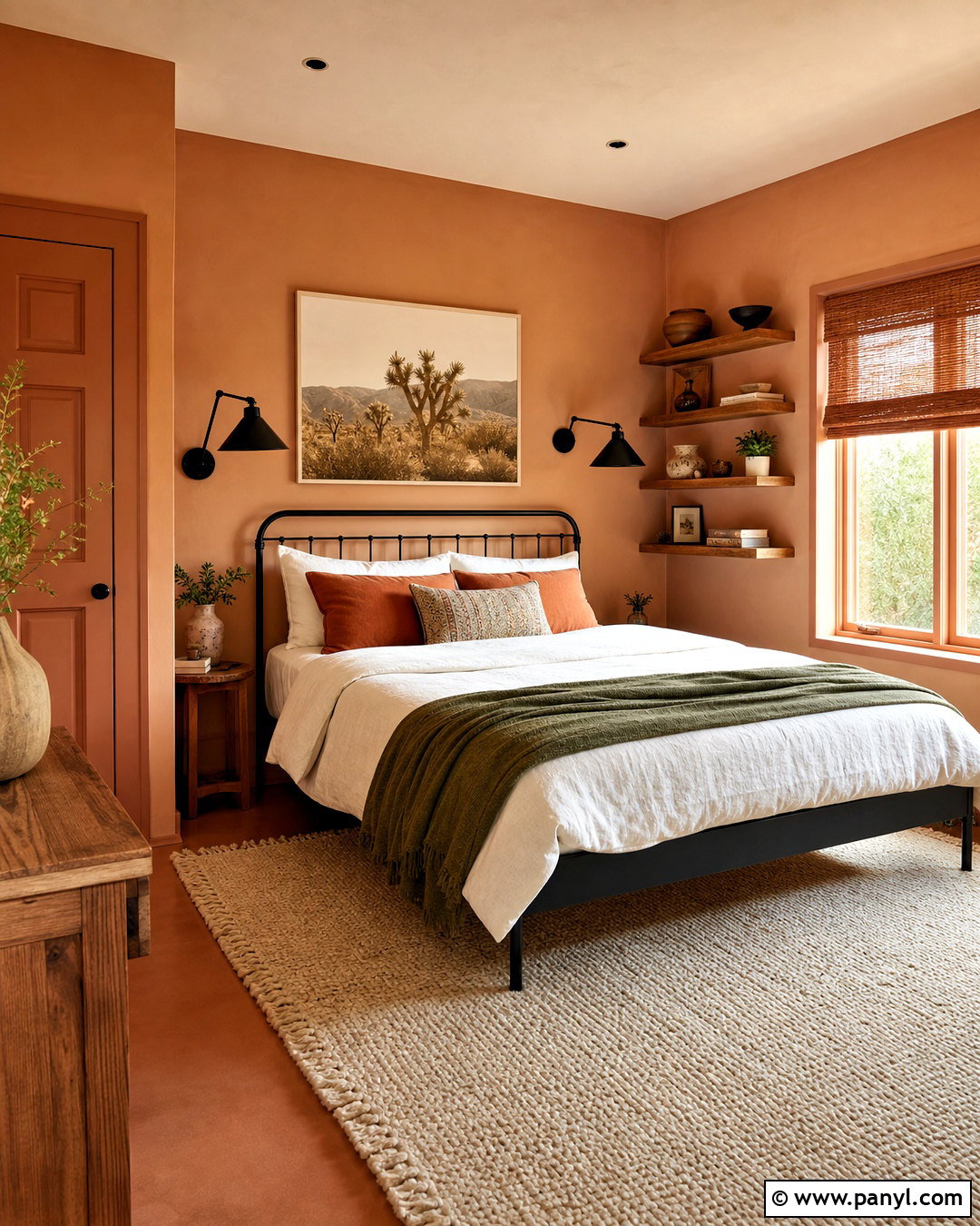 Soft Terracotta Small Bedroom - 20 small bedroom wall colors