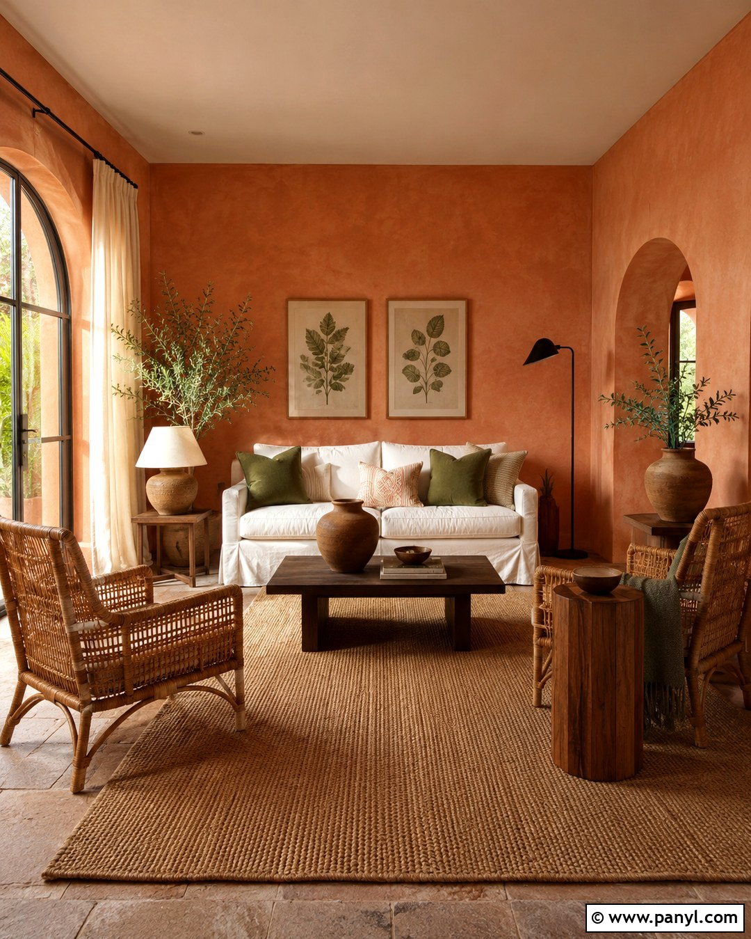 Soft Terracotta Wall Color - 20 Evergreen Wall Color Ideas