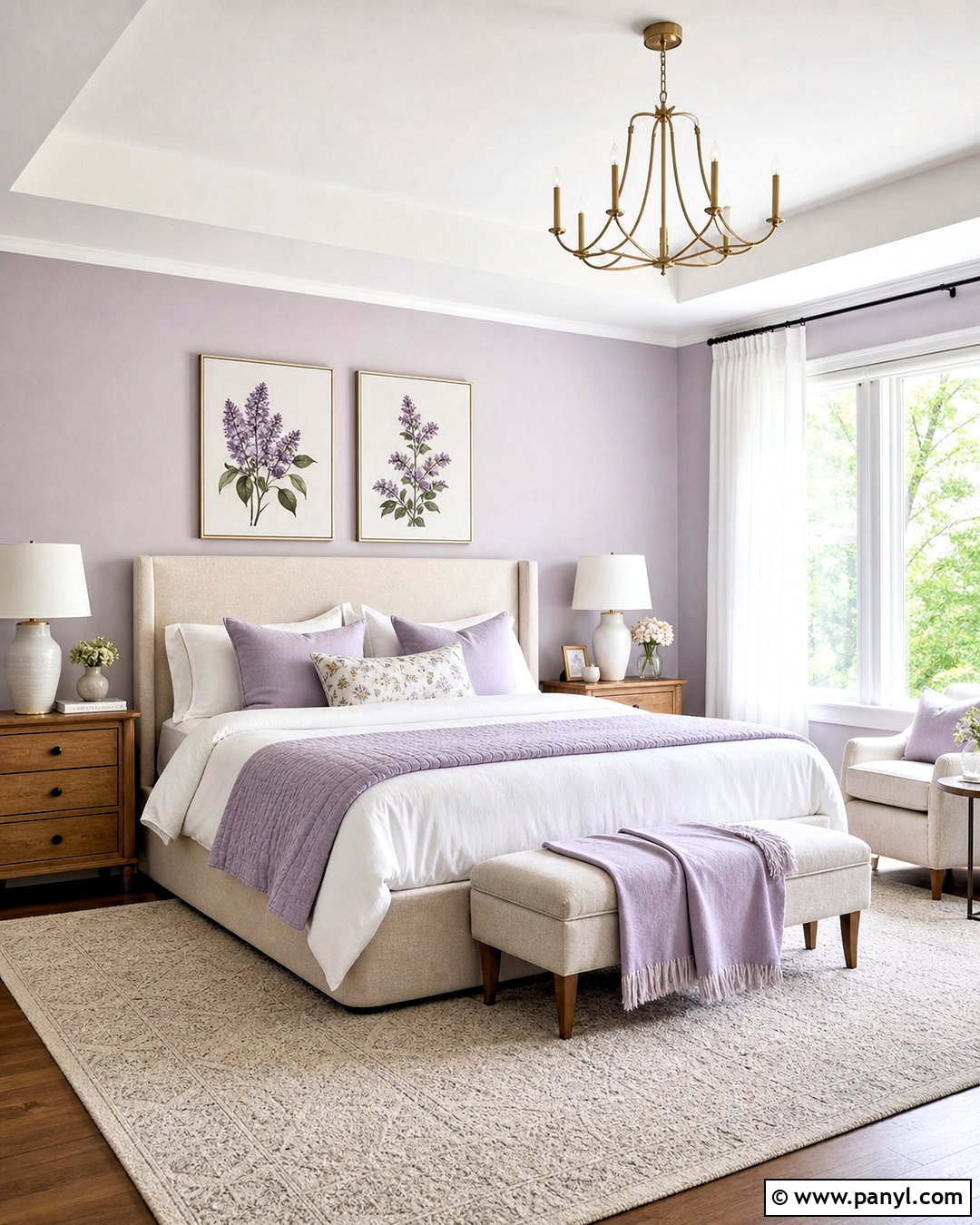 Soft Violet Bedroom - 20 violet room ideas