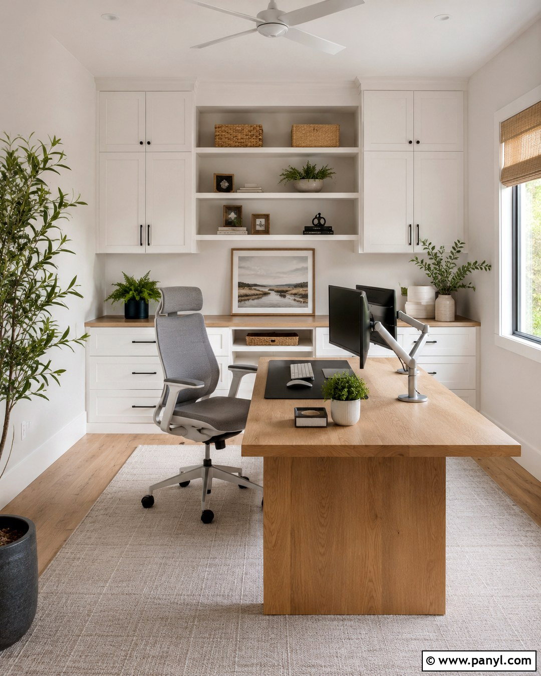 Soft White Computer Room - 20 Computer Room Wall Color Ideas