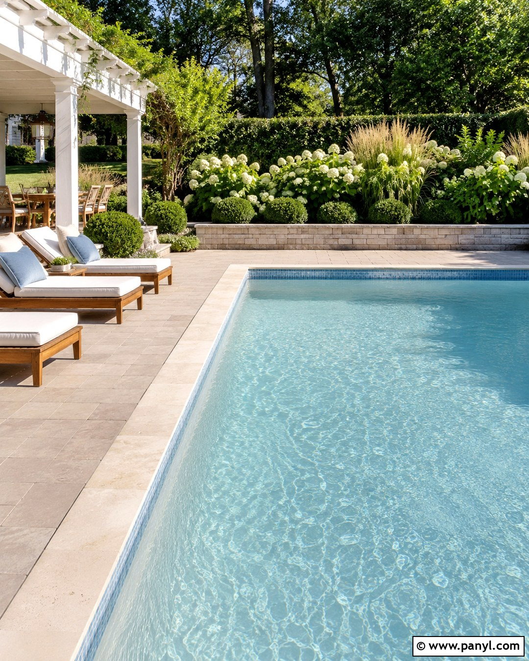 Soft White PebbleTec Pool - 20 pebble tech colors