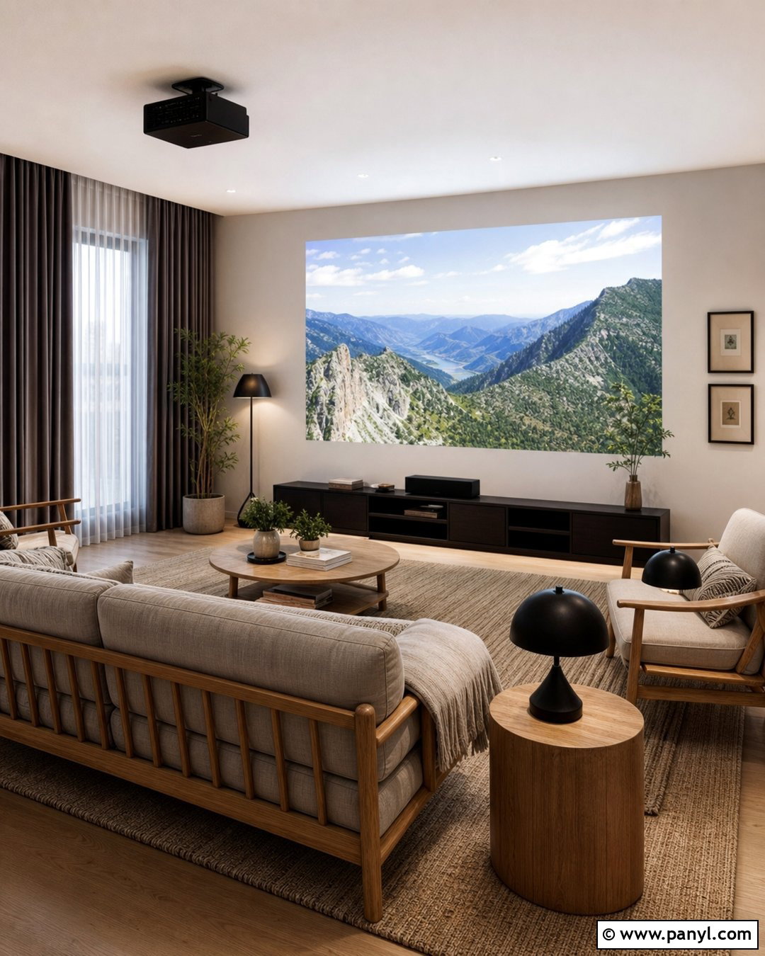 Soft White Projector Wall - 20 Projector Wall Color Ideas