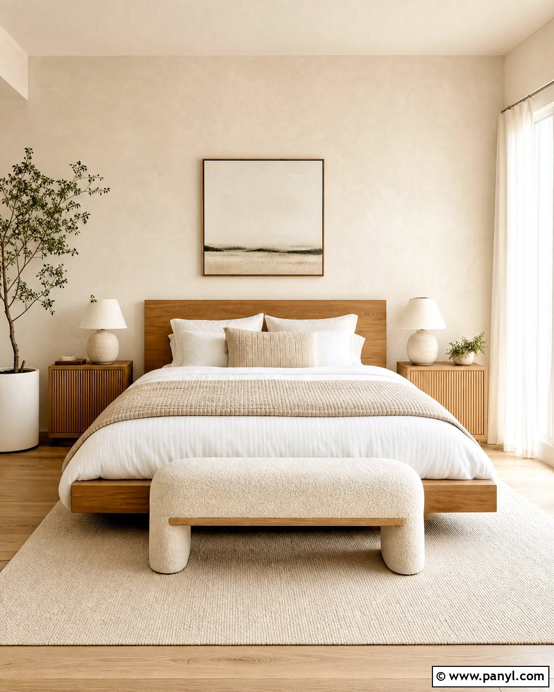 Soft White Sand Texture Wall - 20 bedroom texture paint wall ideas