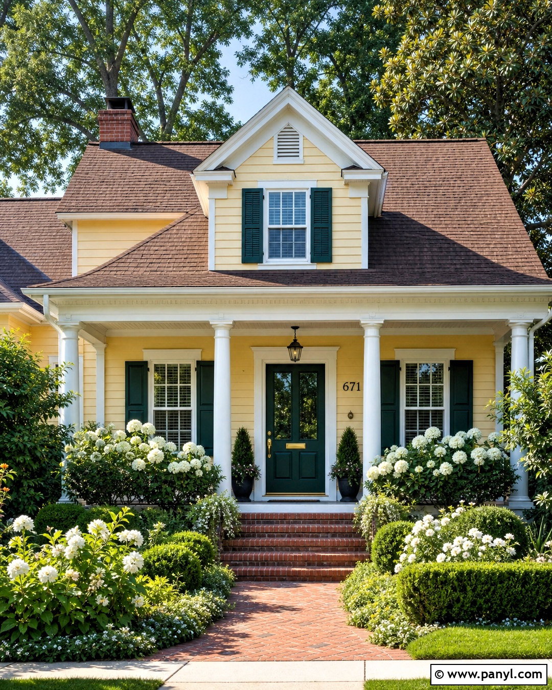 Soft Yellow And White Exterior Color Combination - 20 home outer colour combination ideas