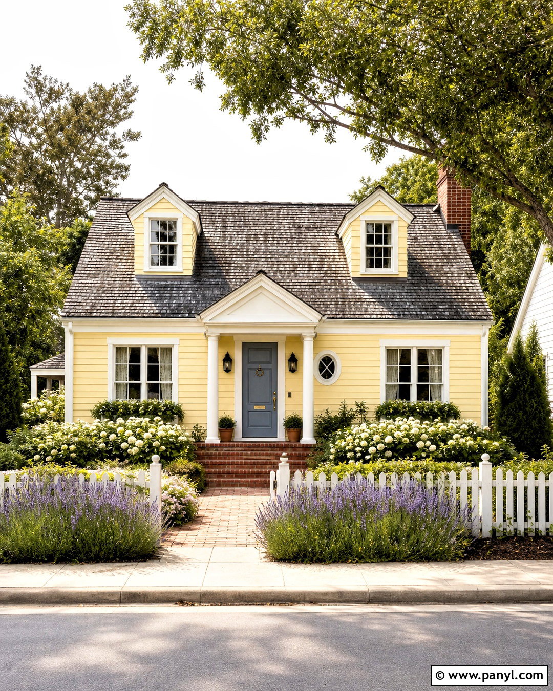 Soft Yellow House Color With White Trim - 20 house color ideas