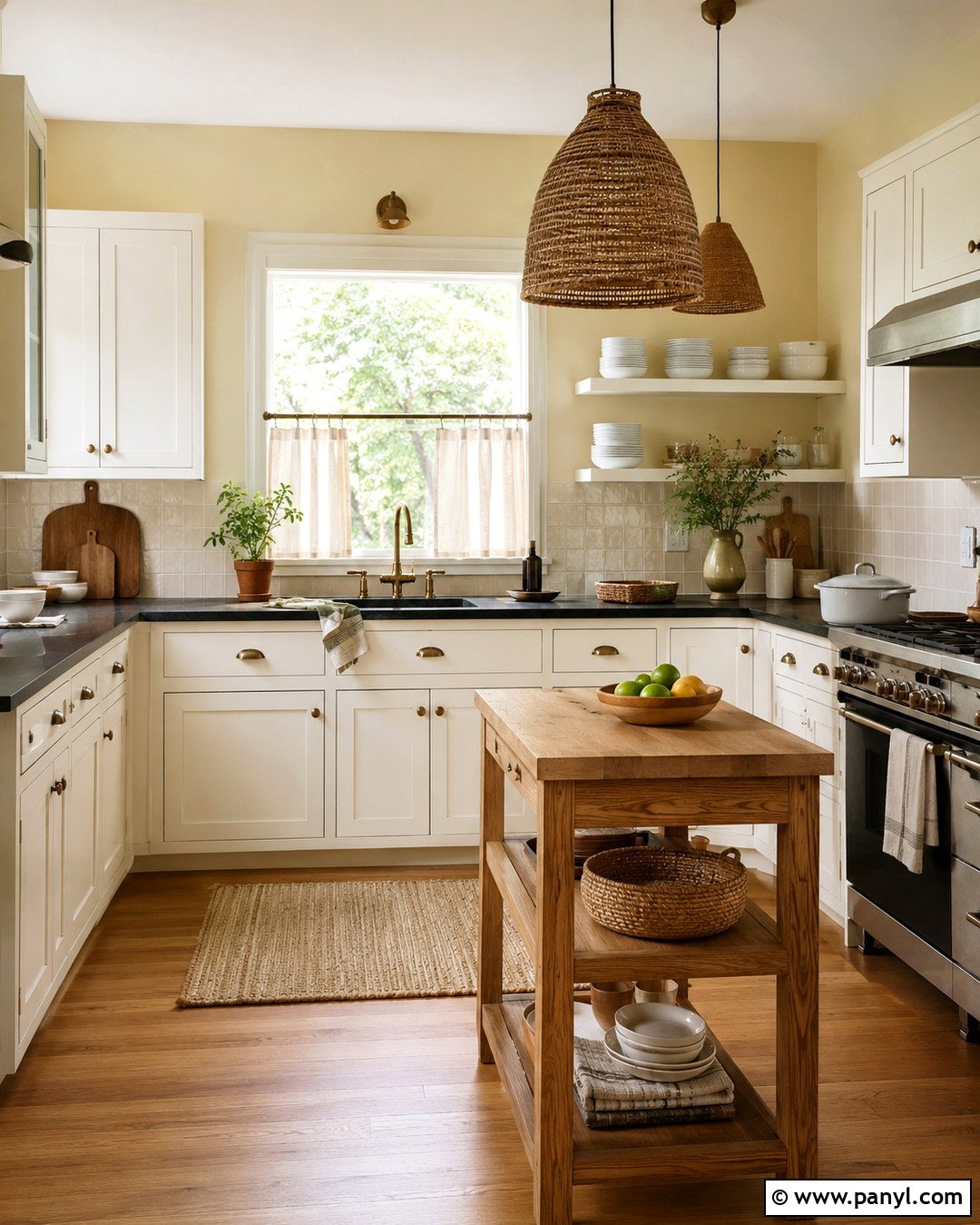Soft Yellow Limewash Kitchen - 20 Limewash Painted Walls