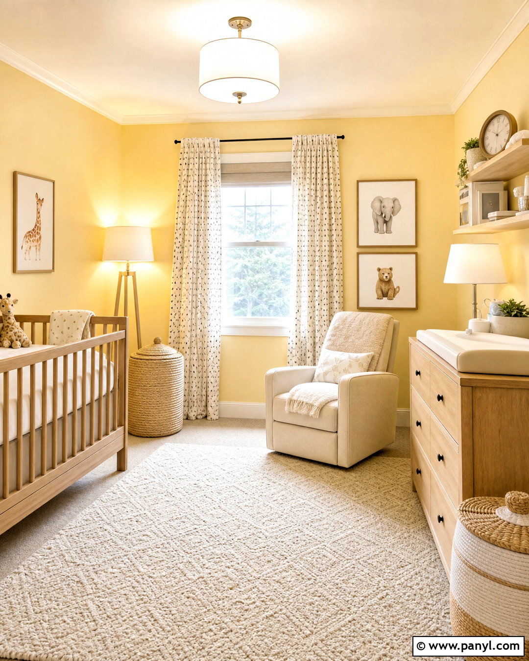 Soft Yellow Nursery - 20 yellow room ideas