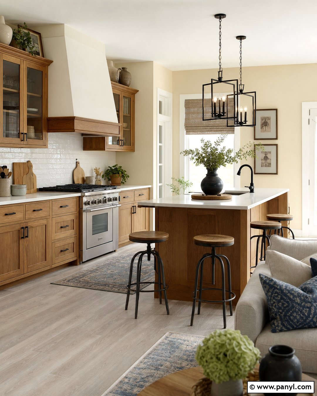 Soft Yellow Walls With Honey Oak Cabinets - 35 honey oak kitchen cabinets wall color ideas