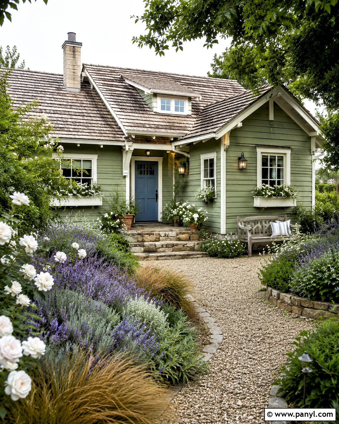 Softened Green Cottage Exterior - 35 softened green sherwin williams ideas