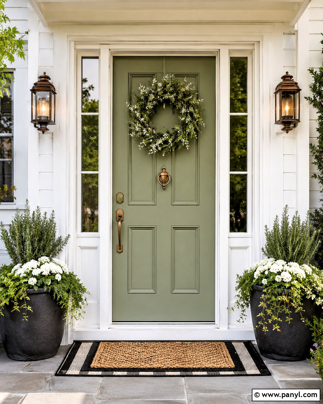 Softened Green Front Door - 35 softened green sherwin williams ideas
