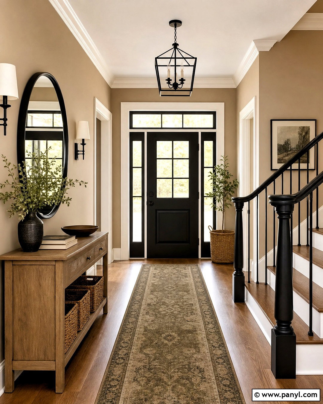 Softer Tan Entryway With Black Accents - 20 softer tan sherwin williams ideas