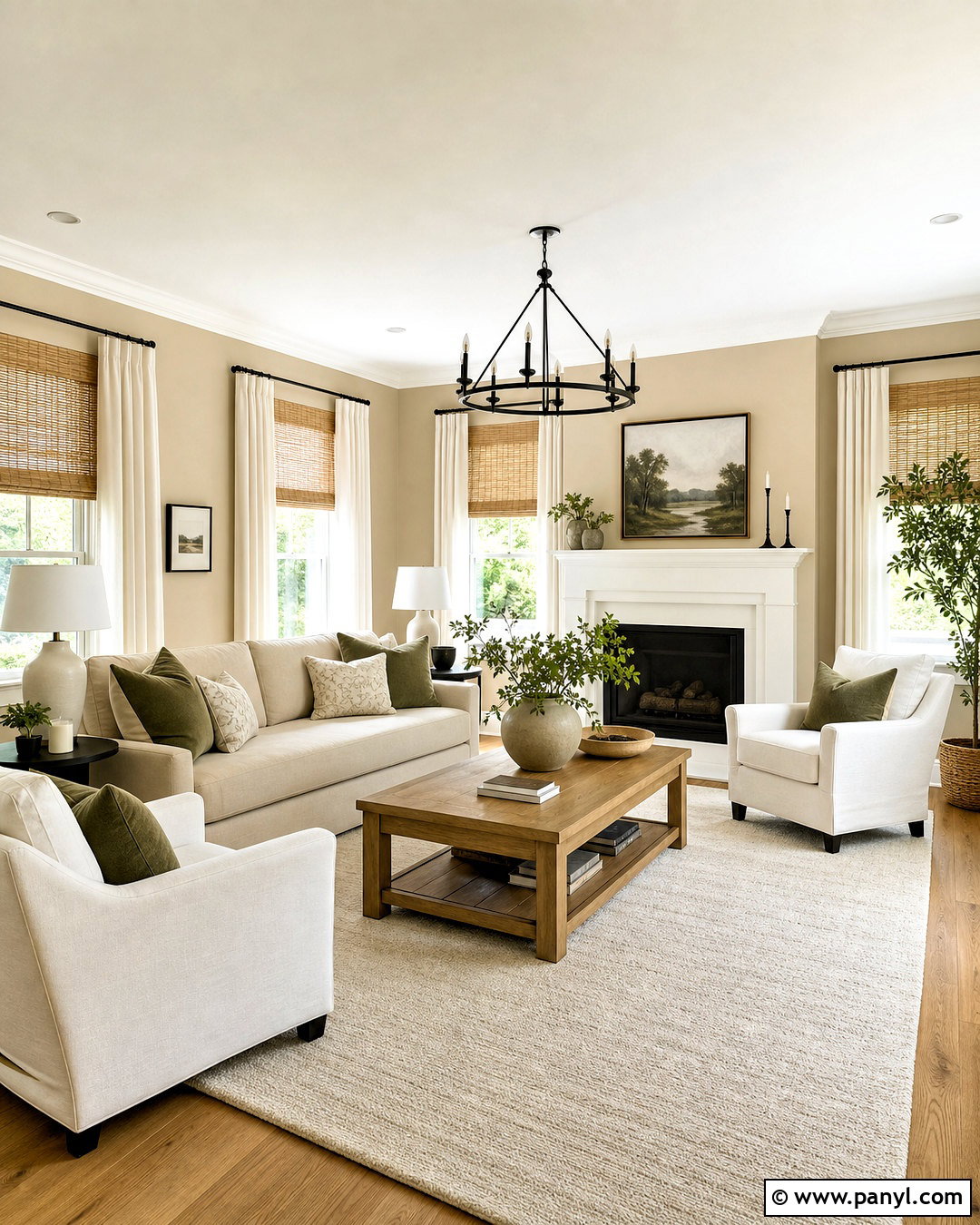 Softer Tan Living Room With Creamy White Trim - 20 softer tan sherwin williams ideas