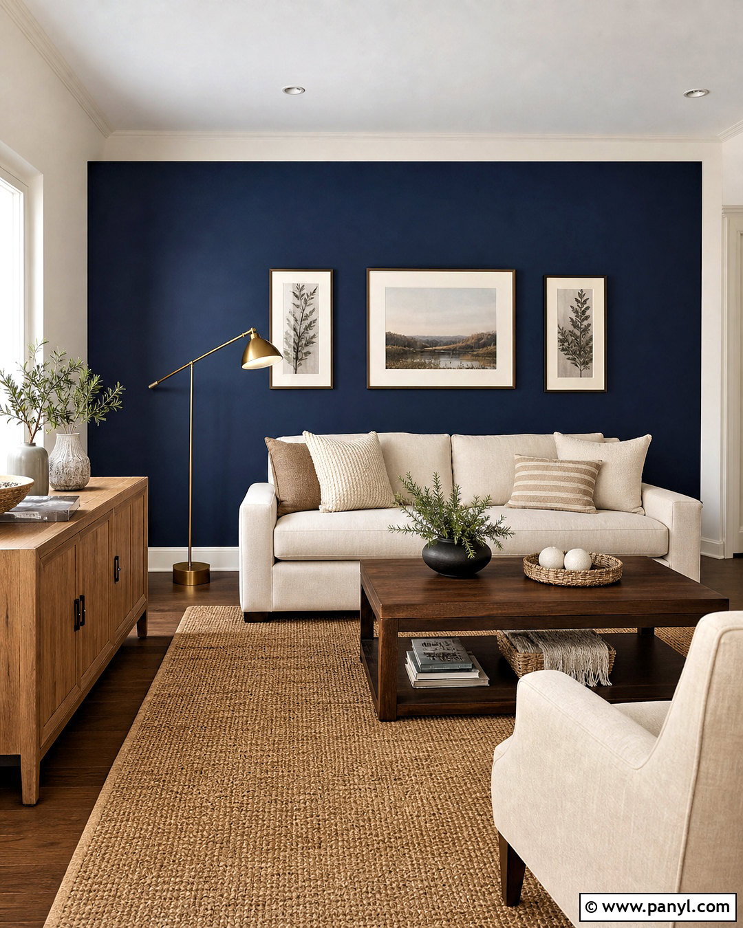 Solid Color Accent Wall - 20 diy accent wall paint ideas