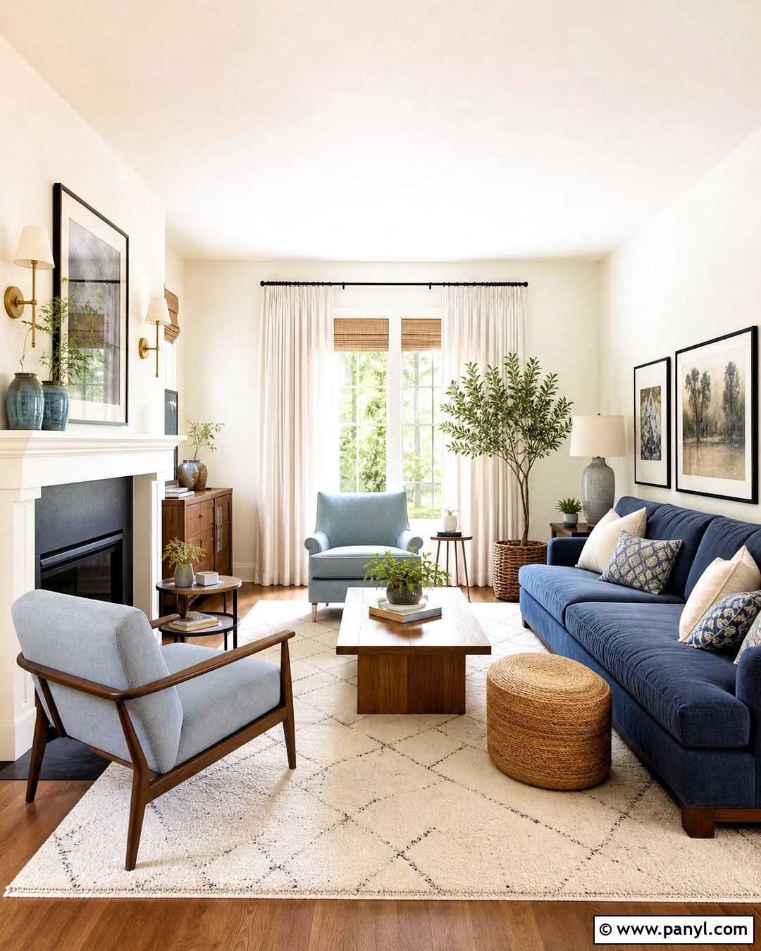 South-Facing Swiss Coffee Living Room - 20 swiss coffee benjamin moore living rooms