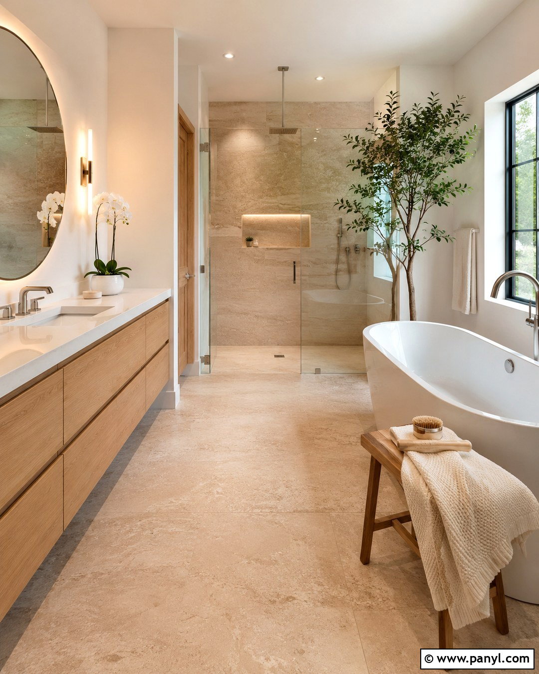 Spa Bathroom With White Walls - 20 White Walls In Bathroom Ideas