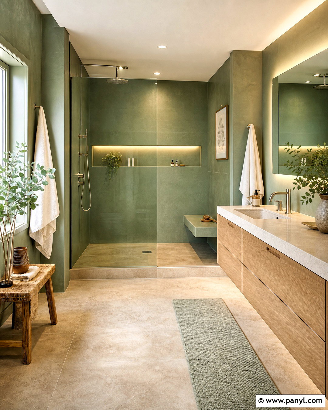 Spa Green Bathroom - 20 green bathroom inspiration ideas