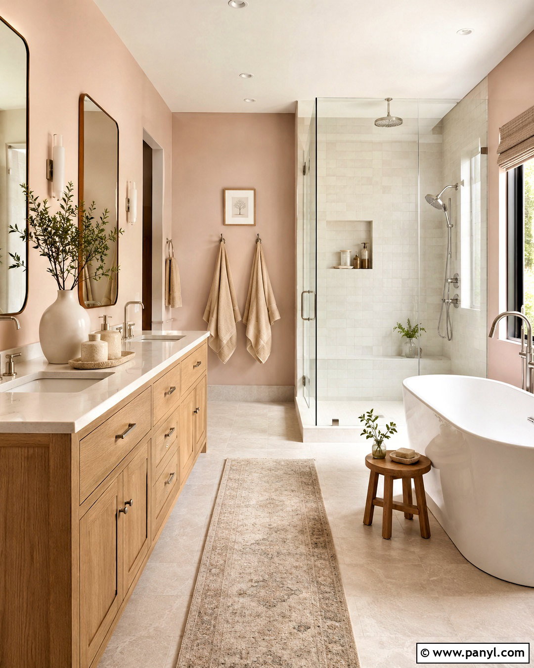 Spa Light Pink Bathroom Walls - 20 light pink bathroom walls
