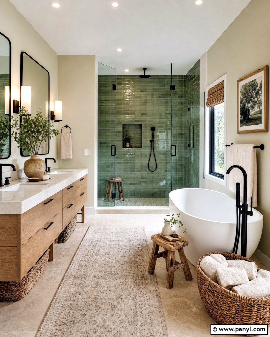 Spa Sage Green And Black Bathroom - 20 sage green and black bathroom ideas