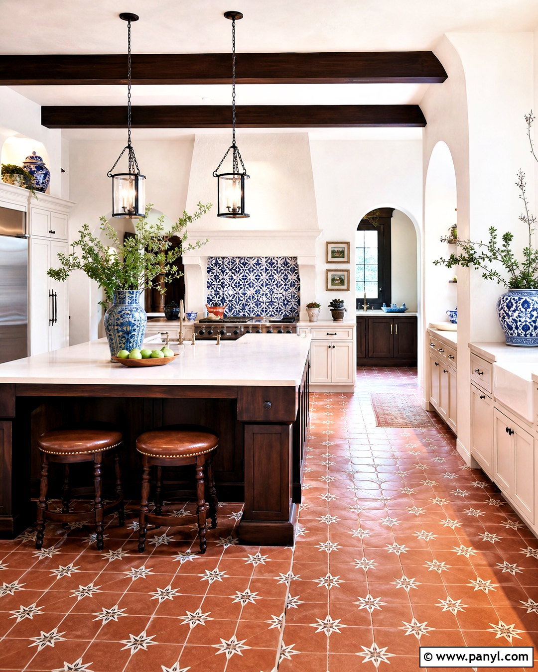 Spanish Kitchen With Terra Cotta Tile Floor - 20 kitchen with terra cotta tile floor ideas