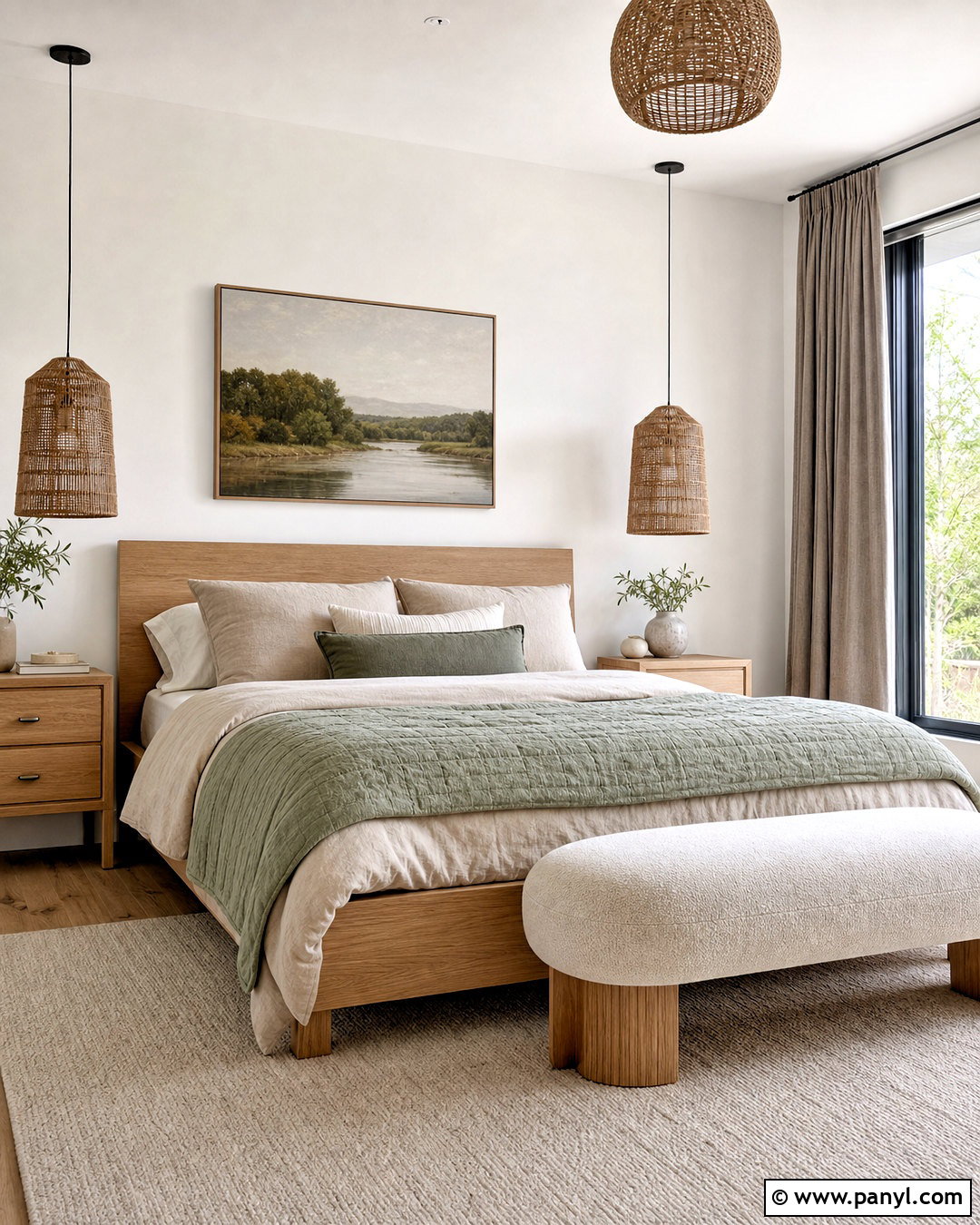 Spare White Bedroom With Linen Bedding - 20 spare white sherwin williams ideas