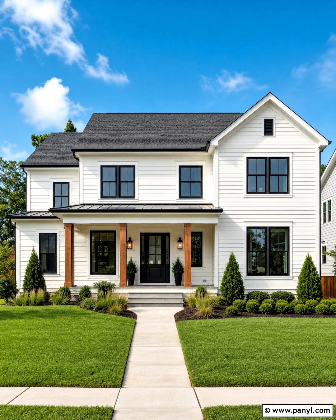 Spare White Exterior With Black Trim - 20 spare white sherwin williams ideas