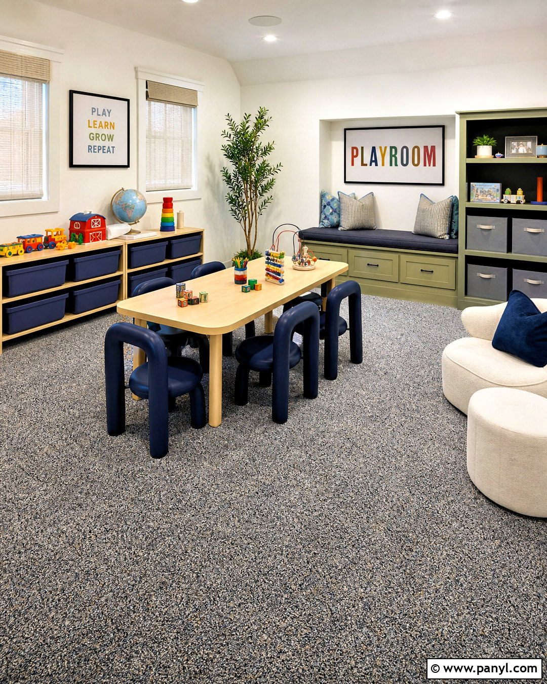 Speckled Carpet for Playroom - 20 high traffic carpet ideas