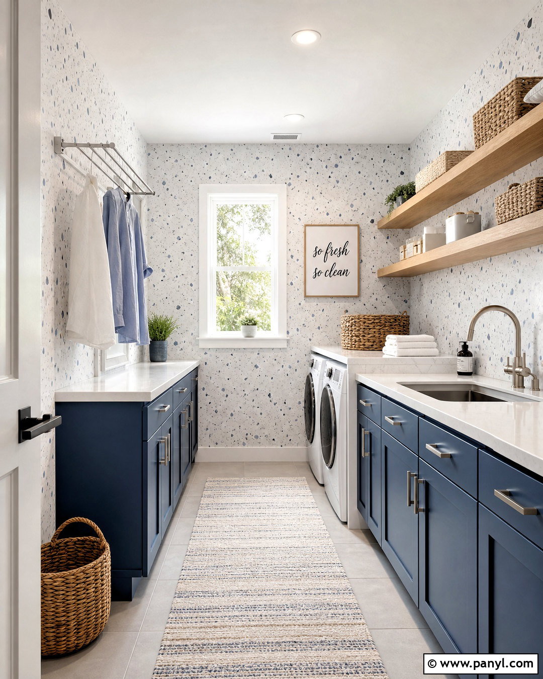 Speckled Spot Wallpaper Laundry Room - 20 spot wallpaper ideas