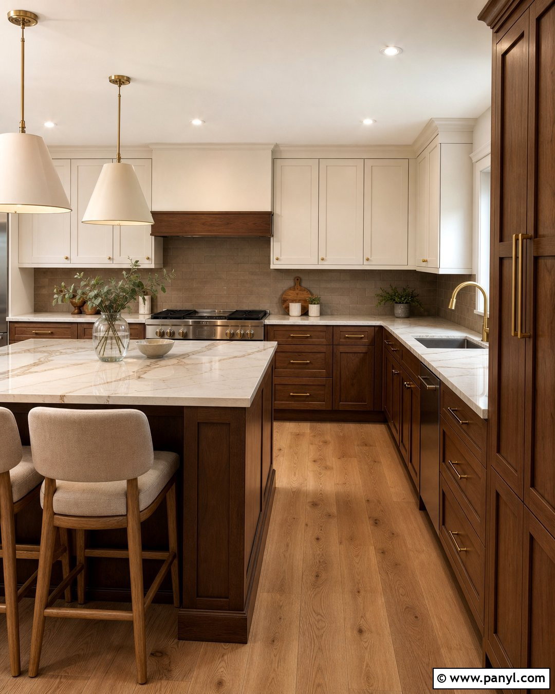 Spiced Walnut Alder Wood Kitchen - 20 Alder Wood Color Ideas