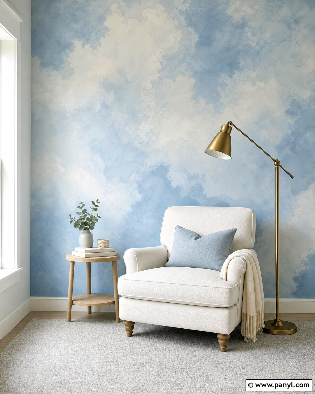 Sponge Cloud Wall Painting - 20 wall painting patterns ideas
