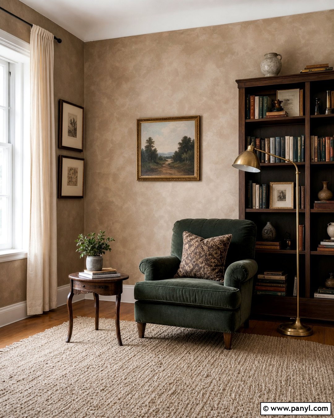 Sponge Painted Wall - 35 decorative wall paint ideas