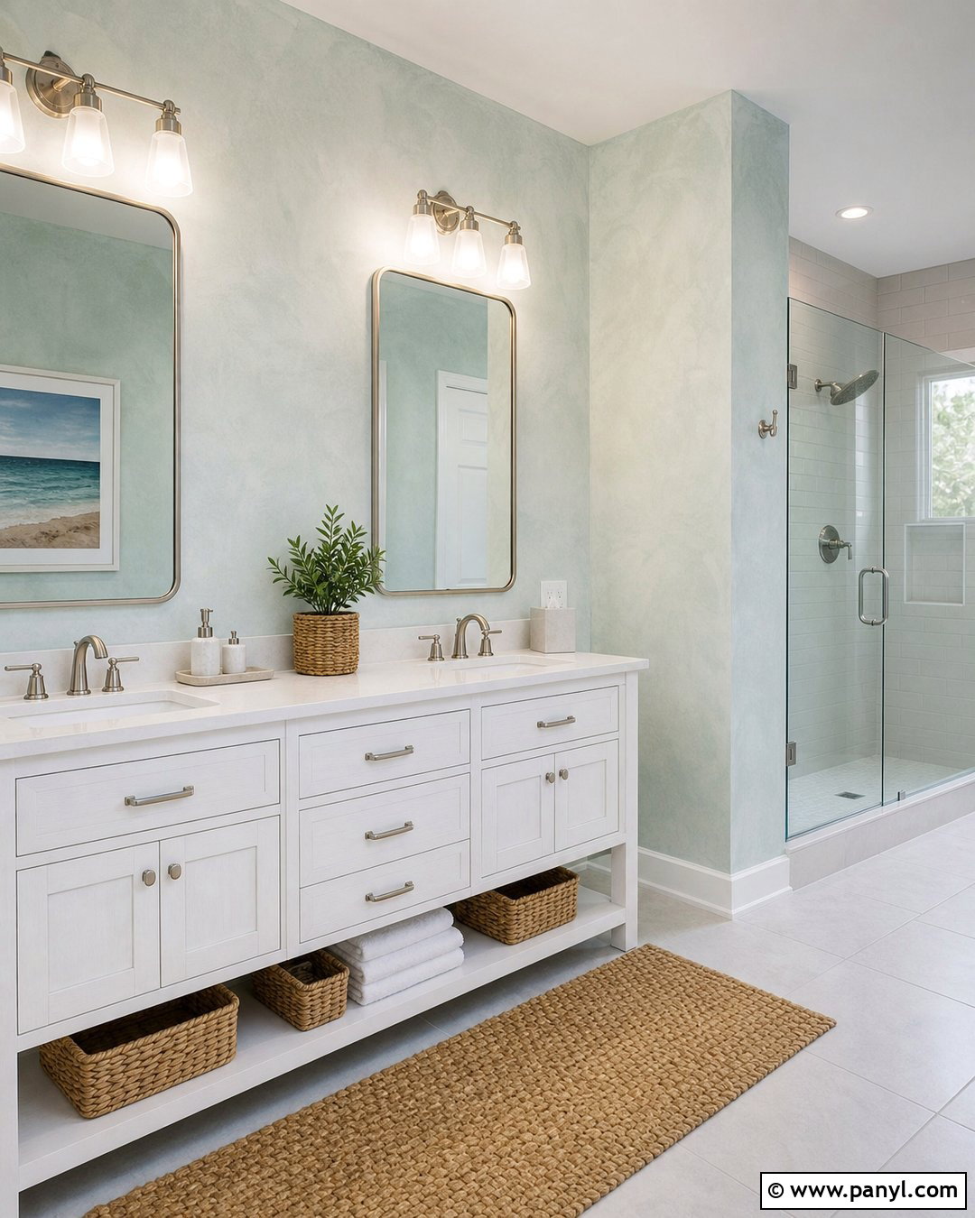 Sponge-Painted Wall Finish - 30 paint finishes for walls