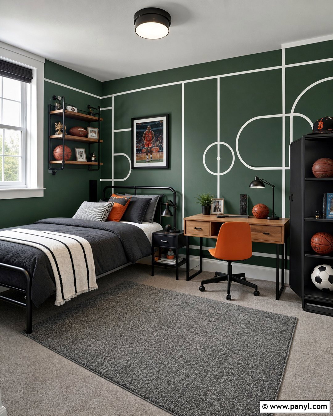 25 Geometric Wall Paint Kids Ideas for Playful, Creative Rooms