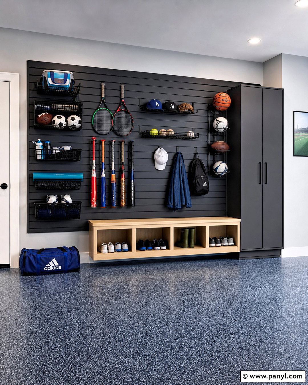 Sports Equipment Garage Wall - 20 garage interior walls